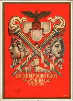 1939 Tag der Deutschen Kunst, München / German Art Exhibition, NSDAP German Nazi Party propaganda, swastika + So. Stpl. s: Kaspar (EK)