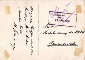 1889-1939 50. Geburtstag des Führers / 50. Birthday of Adolf Hitler. Walter Goecks Art Nouveau monta...