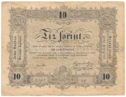 1848. 10Ft "Kossuth bankó" "Oh. 2392 22" T:F,VG Adamo G111