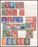 Nagy-Britannia gyarmatai összeállítás közepes berakólap mindkét oldalán