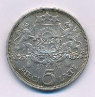 Lettország 1931. 5L Ag T:XF patina Latvia 1931. 5 Lati Ag C:XF patina Krause KM#9