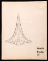 Brasilia, Brasilae Cor. Lisboa Oscar Niemeyer építészetét bemutató portugál könyv, számos kihajtható melléklettel színes ábrával