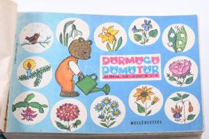 1978-1981 A Dörmögő Dömötör c. folyóirat 29 db szórványszáma egybekötve, harántalakú félvászon-kötésben