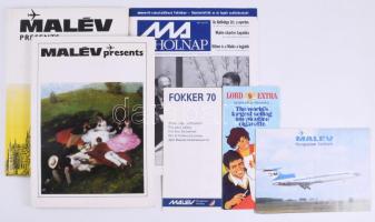 6 darab MALÉV kiadvány