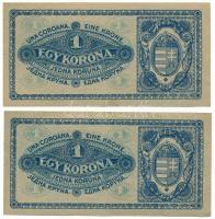 1920. 1K (2x) sorszámkövetők "aa 013 482769 - aa 013 482770" T:XF 
Adamo K4