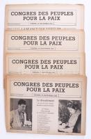 1952 Congr?s des Peuples pour la Paix Vienne 1-9., A bécsi Békekongresszus eseményeiről tudósító különkiadású folyóirat 1-9. számai.