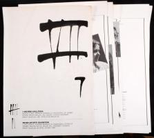 Gyetvai Ágnes: 7 művész kiállítása    Seven Artists' Exhibition - Ernst Múzeum, 1987. április 29-május 24./ kiállítási katalógus, az alábbi művészek aláírásaival: Bakos Ildikó, Váli Dezső, Szűcs Miklós, El Kazovszkij, 14p. laponként