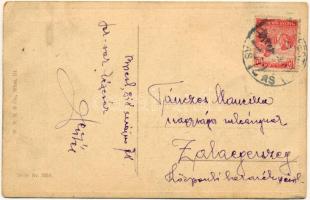 1918 Sommer abend / Lady art postcard. W. R. B. and Co., Wien, Serie Nr. 3059. s: Hans Zatzka (fl)