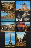 Franciaország 800-900 db modern városképes lap, szép anyag!!