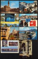 Olaszország 700-800 db modern városképes lap cipő dobozban