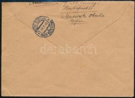 1934 Expressz ajánlott légi levél Csehszlovákiába 3,06P bérmentesítéssel