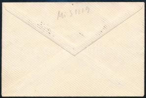 Oroszország West-Armee 1919 Ajánlott levél 5 bélyeggel bérmentesítve közte vágott 40k Mi 26B (Mi bél...