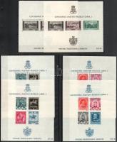 Románia 1940 Pro Patria blokksor Mi 9-14 (Mi EUR 450.-)