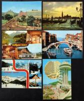 100 db modern külföldi városképes lap