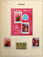 Indonézia 1950-1985 Szép gyűjtemény rengeteg motívum kiadással DAVO falcmentes albumban. (Mi EUR ~3.600.-)