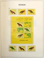 Indonézia 1950-1985 Szép gyűjtemény rengeteg motívum kiadással DAVO falcmentes albumban. (Mi EUR ~3....