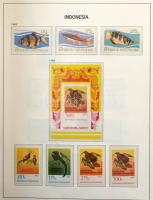 Indonézia 1950-1985 Szép gyűjtemény rengeteg motívum kiadással DAVO falcmentes albumban. (Mi EUR ~3....
