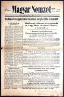 [Folyóirat, 1956.] Mindszenty bíboros hercegprímás és Nagy Imre üzenetet intézett a nemzethez. A szo...