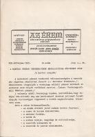 Az Érem. Közlemények az éremgyűjtés köréből. Szerkeszti Huszár Lajos, Király Ferenc, Kupa Mihály és ...