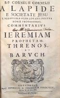 [Steen, Cornelis Cornelissen, van den] Cornelius a Lapide: Commentaria In Quatuor Prophetas Maiores....