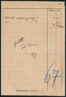 1901 Forrasztásnélküli szabadalm. aczélláncz. Huszár motívumos kétoldalas számla, 17x11,5 cm