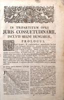 [Werbőczy István] Werböcz, Stephanus de: Corpus juris hungarici. Opus Tripartitum et Novellae. (Werb...