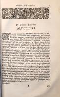 [Werbőczy István] Werböcz, Stephanus de: Corpus juris hungarici. Opus Tripartitum et Novellae. (Werb...