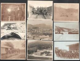 38 darab fotó orosz harctérről, vegyes állapotban, 9x12 cm alatt