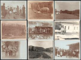 38 darab fotó orosz harctérről, vegyes állapotban, 9x12 cm alatt