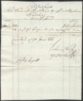 1817 Kassai számla Andrássy grófnő részére