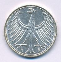 Német Szövetségi Köztársaság 1951G 5M Ag kapszulában, tanúsítvánnyal. T:AU
Federal Republic of Germ...