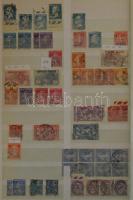 Franciaország gyűjtemény az 1849-1977 közötti időszakból, sok jó értékű adarb és sor + szép gyarmati...