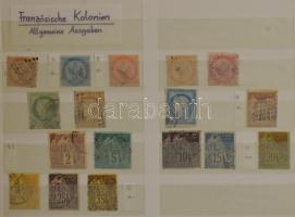 Franciaország gyűjtemény az 1849-1977 közötti időszakból, sok jó értékű adarb és sor + szép gyarmati...