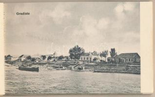 1934 Aldunai-Tájképek - Képeslapfüzet 13 lappal: Orsova, Ada Kaleh, Román-szerb-magyar határ. Griese...