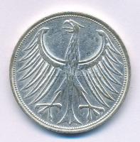 Német Szövetségi Köztársaság 1965F 5M Ag kapszulában, tanúsítvánnyal. T:XF
Federal Republic of Germ...