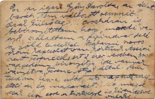 1910 Rafna, Raffna, Ramna; Győry Sarolta állatokat etet, saját kezű levelével / folklore. photo (EB)