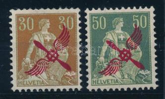 Svájc 1919/1920 Mi 145, 152 garantáltan valódi (Mi EUR 225.-)