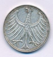 Német Szövetségi Köztársaság 1970G 5M Ag kapszulában, tanúsítvánnyal. T:XF patina
Federal Republic ...