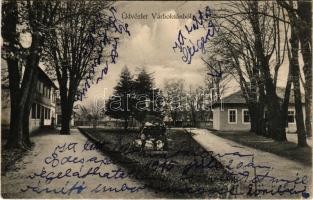 1913 Boksánbánya, Várboksán, Románbogsán, Németbogsán, Deutsch-Bogsan, Bocsa Montana; Erdészeti hivatal és lakás. A levél címzettje Győry Vilmosné Székács Etelka, az orosházi evangélikus lelkész, Győry Vilmos özvegye. Szabonáry Károly felvétele / forestry office and house (EB)