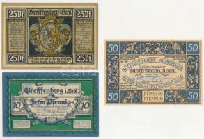 Német Birodalom / Weimari Köztársaság / Greiffenberg in Schlesien (Gryfów Śląski) 1920. 10pf + 25pf ...