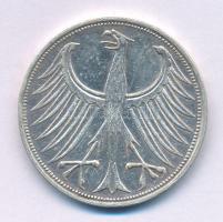 Német Szövetségi Köztársaság 1972F 5M Ag kapszulában, tanúsítvánnyal. T:XF karc
Federal Republic of...