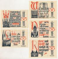 Német Birodalom / Weimari Köztársaság / Lübeck 1921. 50pf (5xklf) T:AU German Empire / Weimar Republic / Lübeck 1921. 50 Pfennig (5xdiff) C:AU