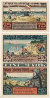 Német Birodalom / Weimari Köztársaság / Ostseebad Grömitz 1921. 50pf (2xklf) + 75pf T:AU folt
Germa...