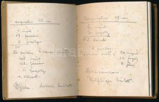 1910-1914 Az Orosházi Szent László Vadásztársaság levelezőlapja, jelvénye, illetve egy vadászati nap...