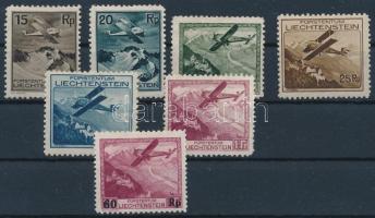 Liechtenstein 1930/1935 Mi 108-113 + Mi 148 (Mi EUR 310.-) (gumi hibák / gum disturbance)