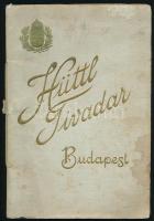 cca 1920 Hüttl Tivadar Budapest X.-ik árjegyzék, folttal.