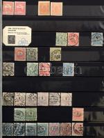 1871-1949 Hagyatéki gyűjtemény másodpéldányokkal, teljes sorokkal is, magas katalógus értékben, 30 l...