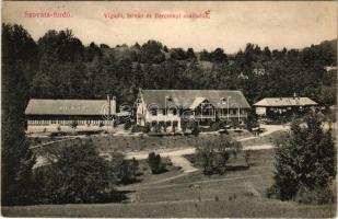 1914 Szovátafürdő, Baile Sovata; Vigadó, István és Bercsényi szállodák. Schuster Emil kiadása / spa hotels (EK)