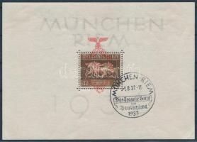 Deustches Reich 1937 Lóverseny blokk felülnyomással Mi 10 (Mi EUR 130.-)