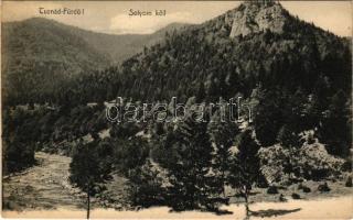 Tusnádfürdő, Baile Tusnad; Sólyom kő. Brunner Lajos kiadása / Piatra Soimilor